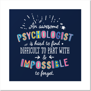 An awesome Psychologist Gift Idea - Impossible to Forget Quote Posters and Art